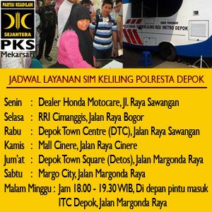 Pelayanan SIM Keliling Kota Depok