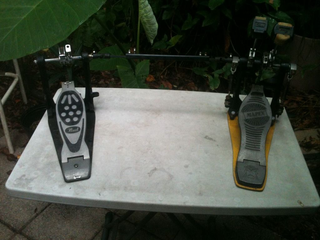 DIY Double bass pedal (two singles linked) Drummerworld Forum