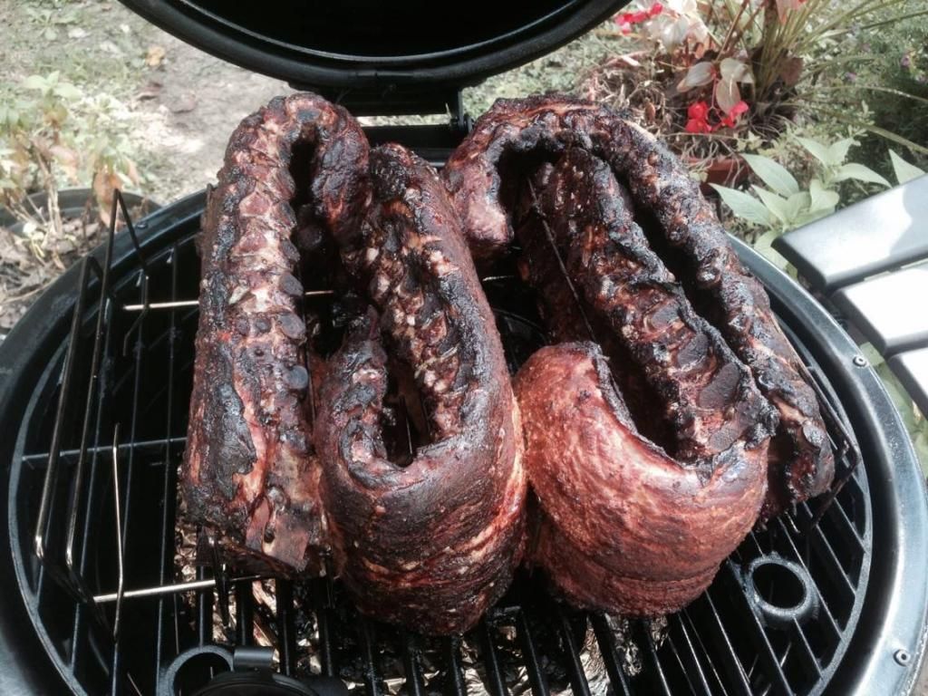 Today we do Baby back ribs on the Char Griller Akorn Smoker