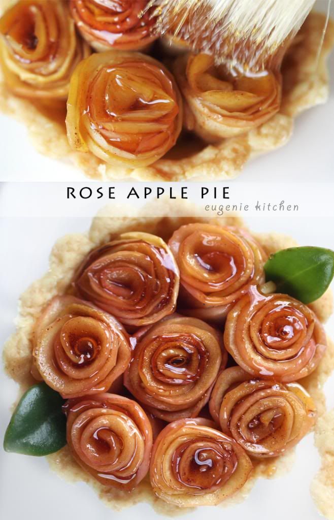 Bánh táo hoa hồng