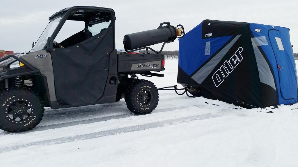 Ice fishing PRC Polaris Ranger Club