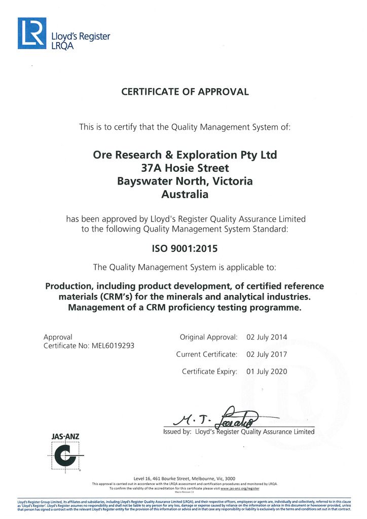 ISO 9001:2015 accreditation