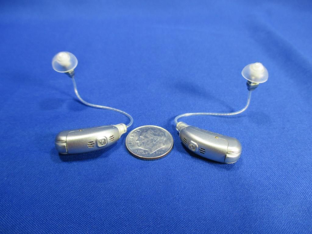 2 Miracle Ear ME 1000 RIC (ReceiverInCanal) Both Ear Digital Hearing Aids Aid eBay