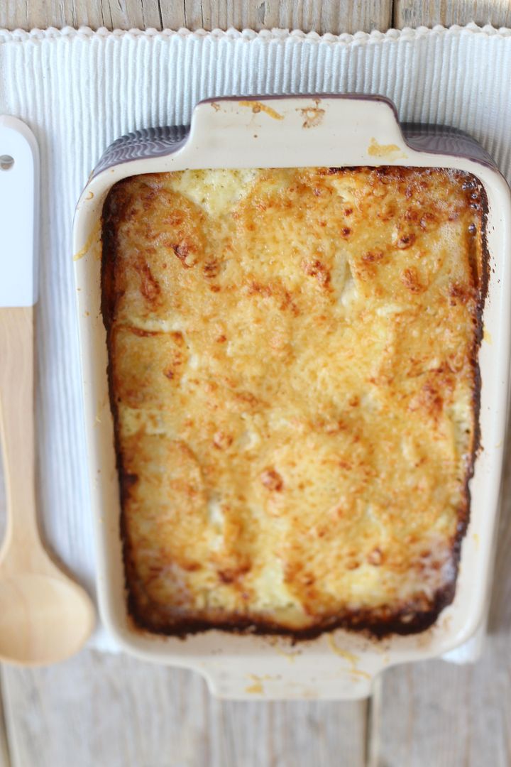 Romige ovenschotel met zalm en aardappel