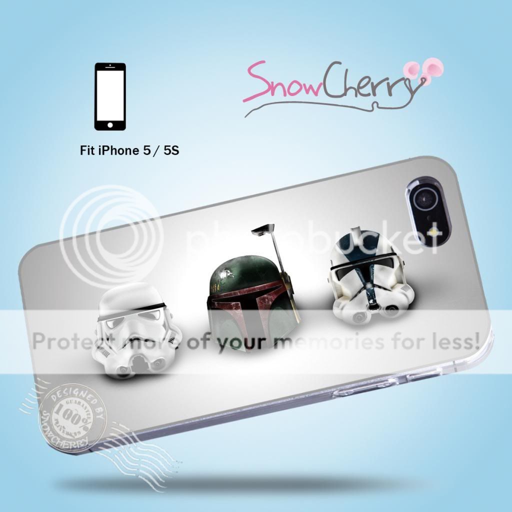 iPhone 5 5S Case Cover Movie Collection Star Wars Stormtrooper Helmets M5024
