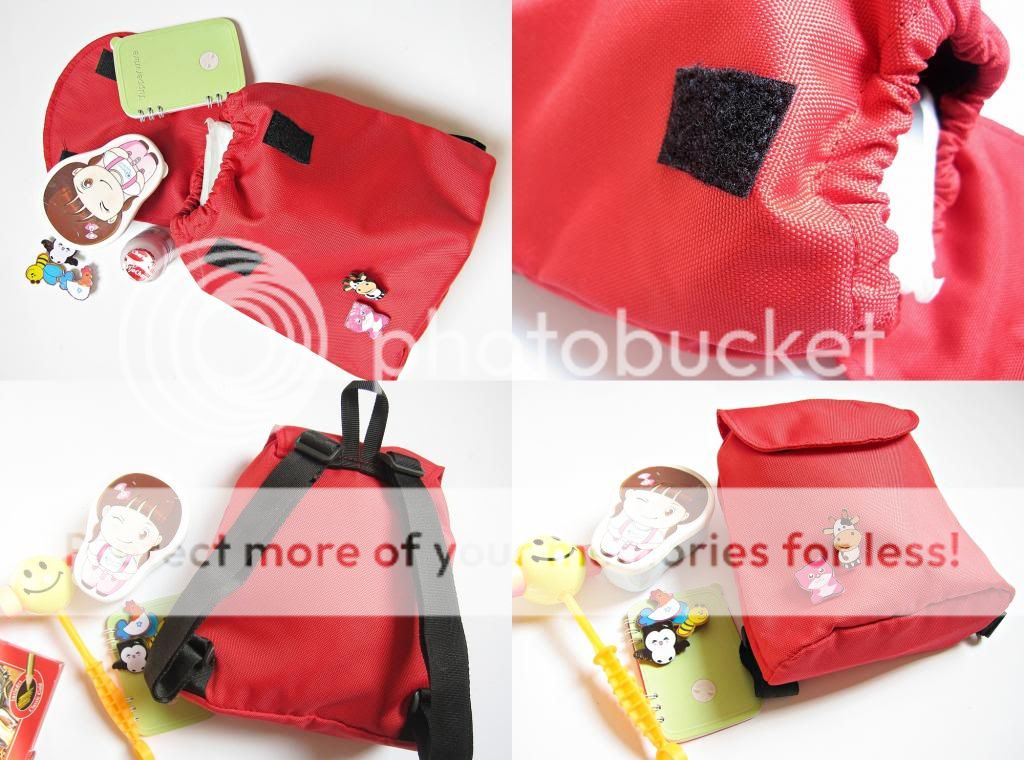 Ever Baby Child Infant Backpack Diaper Bag Play Toddler Toys Bottle Travel Red